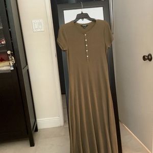Ralph Lauren MIDI Dress,  size Medium,  Olive Green
